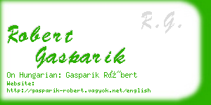 robert gasparik business card